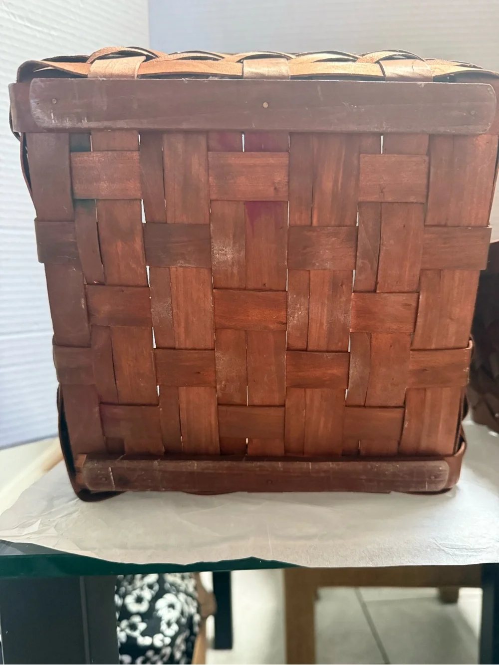 Unbranded Brown Woven Storage Baskets - Set of 2 - 1=9 1/2” & 1=10 1/2”